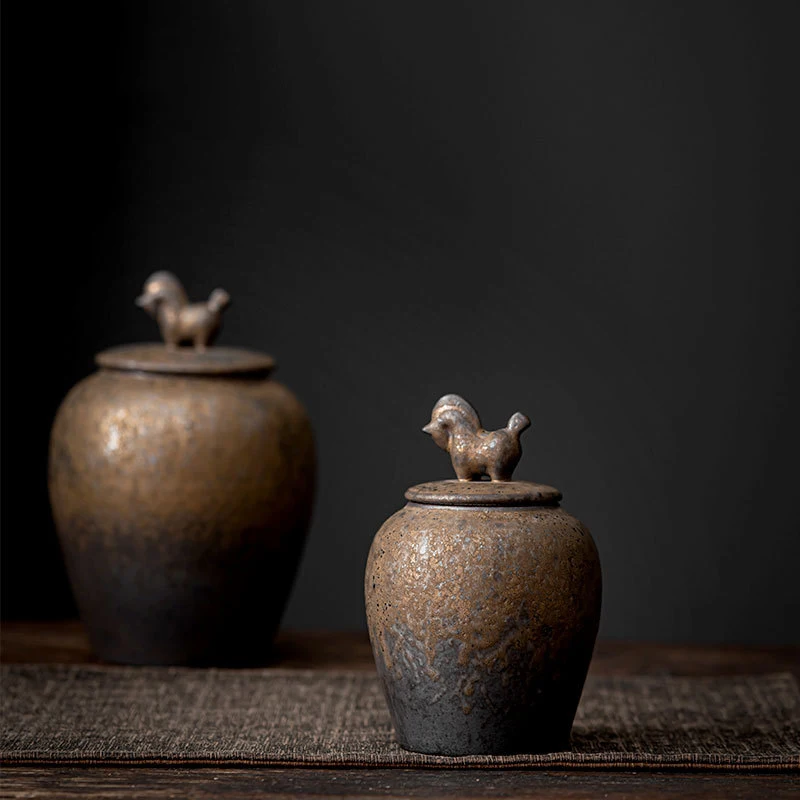 Japanese Style Vintage Stoneware Tea Caddy Ceramic Airtight Jar Storage Tea Cans Tea Box Tea Container Decorative Jar Sugar Bowl
Japanese Style Vintage Stoneware Tea Caddy Ceramic Airtight Jar Storage Tea Cans Tea Box Tea Container Decorative Jar Sugar Bowl