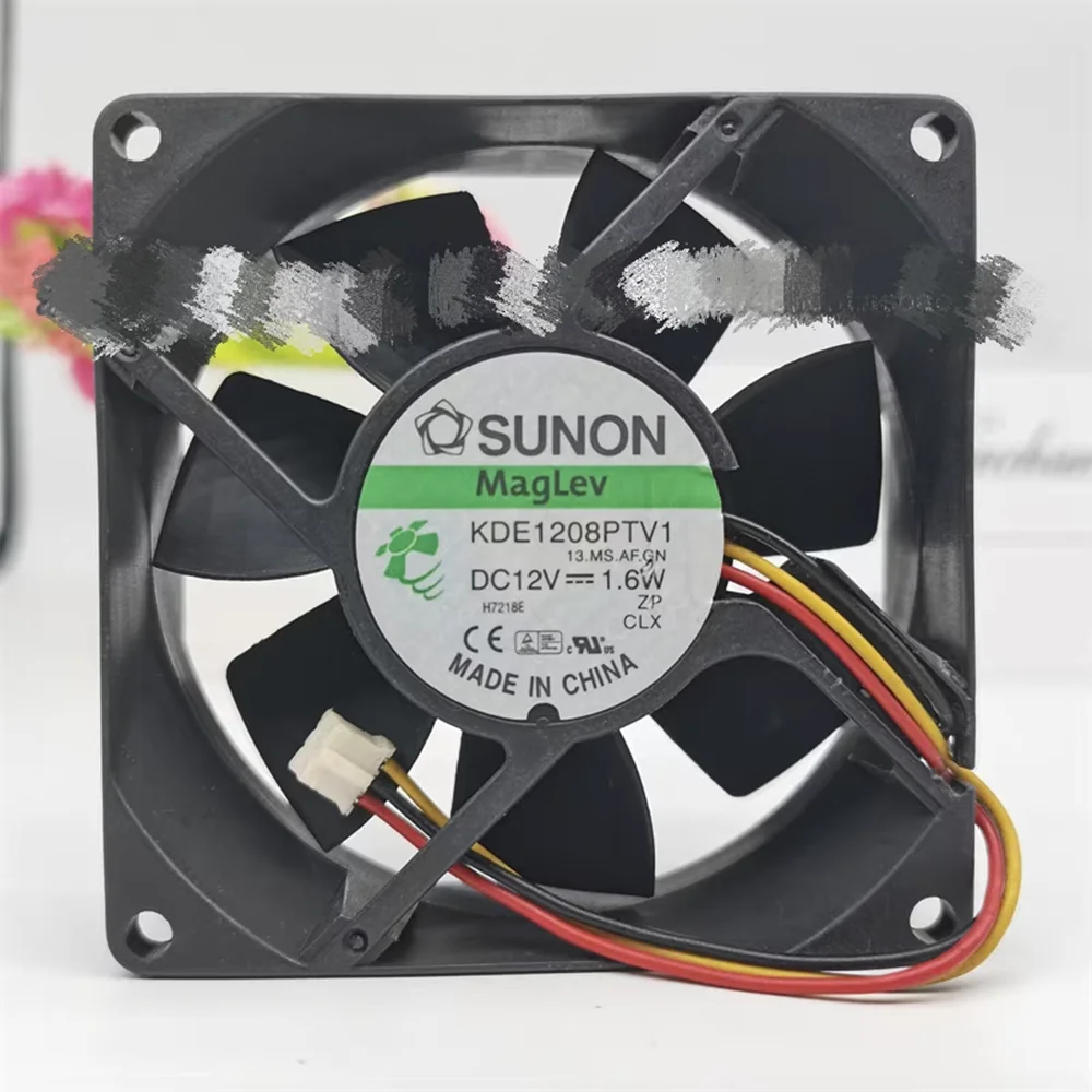 For SUNON chassis cooling fan 12V 1.6W KDE1208PTV1 13.MS.AF.GN DC 12V 1.6W 3-wire connector 80mm 80x80x25mm
For SUNON chassis cooling fan 12V 1.6W KDE1208PTV1 13.MS.AF.GN DC 12V 1.6W 3-wire connector 80mm 80x80x25mm