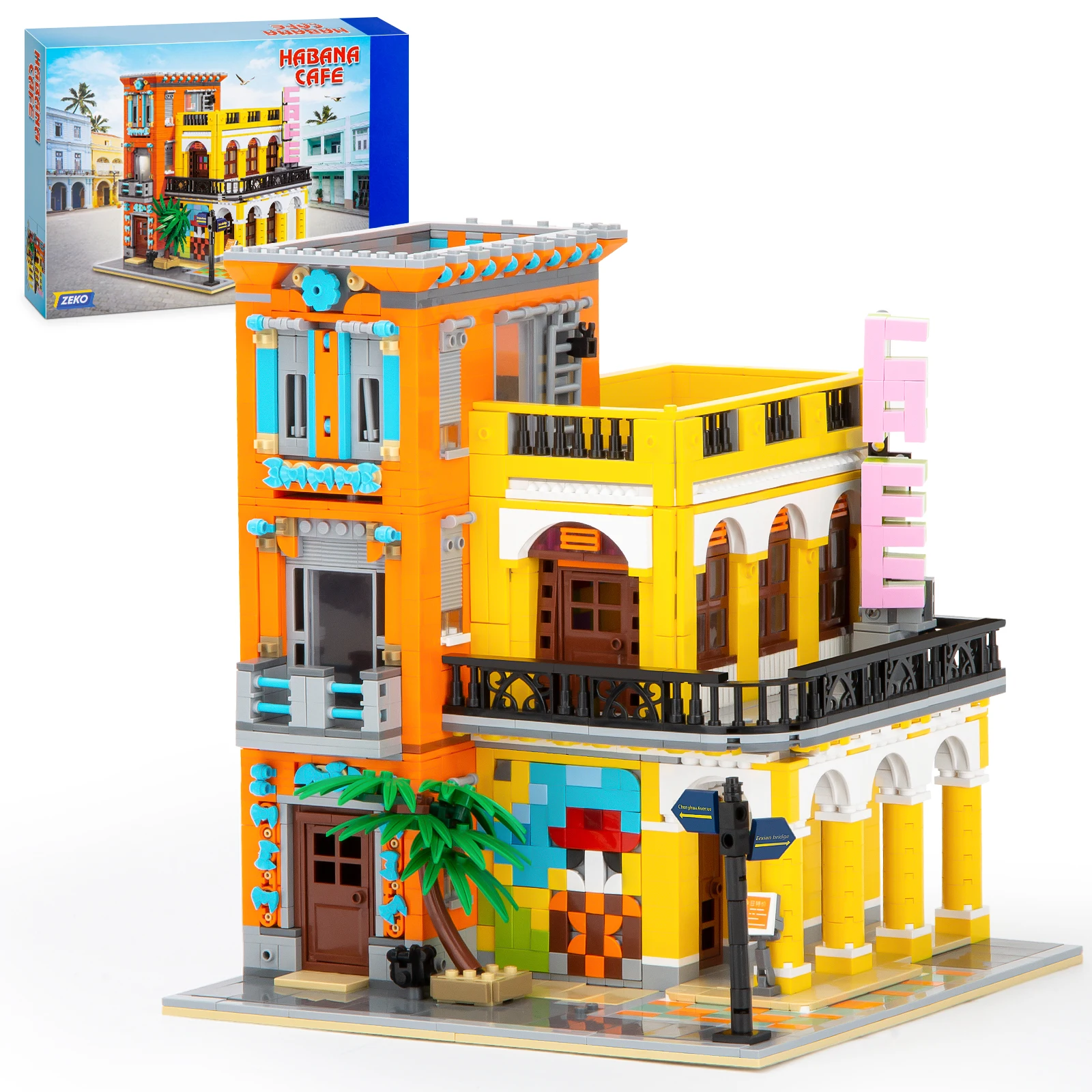 Coffee House Architecture Building Blocks Set,Havana Cafe Shop Building Construction Toy,Christmas Birthday Gift for Kids
Coffee House Architecture Building Blocks Set,Havana Cafe Shop Building Construction Toy,Christmas Birthday Gift for Kids