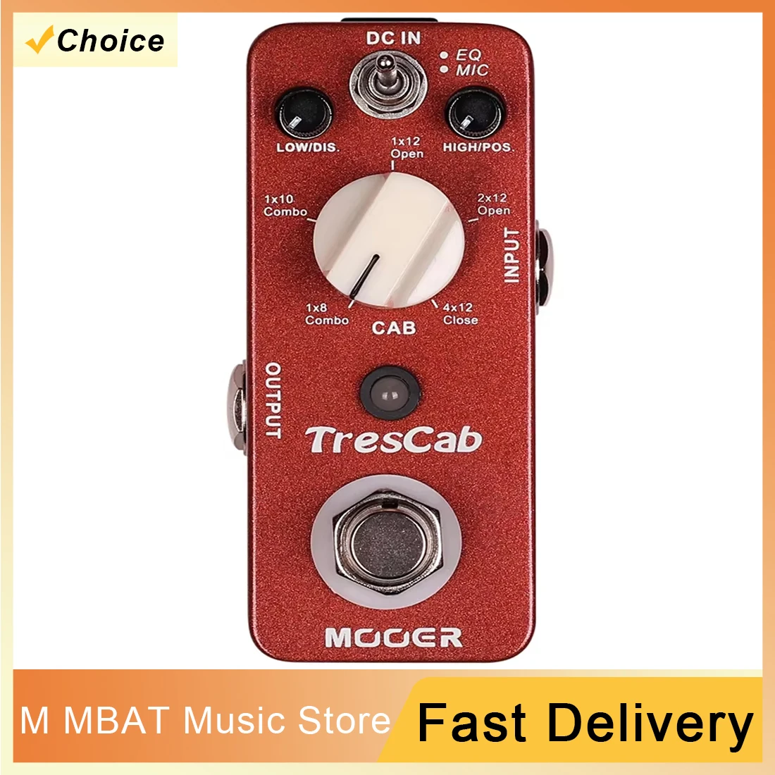MOOER MTC1 TresCab Guitar Effect Pedal Digital Cabinet Simulation Full Metal Shell True Bypass Electric Guitar Parts Accessories
MOOER MTC1 TresCab Guitar Effect Pedal Digital Cabinet Simulation Full Metal Shell True Bypass Electric Guitar Parts Accessories