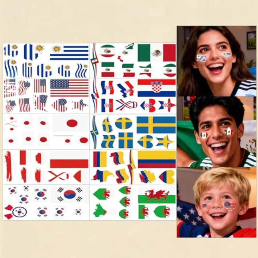10 Sheets World Country Flag Temporary Tattoos Mixed Styles World Flag Fake Tattoos Stickers Country Flags Face Tattoos Multicu
10 Sheets World Country Flag Temporary Tattoos Mixed Styles World Flag Fake Tattoos Stickers Country Flags Face Tattoos Multicu