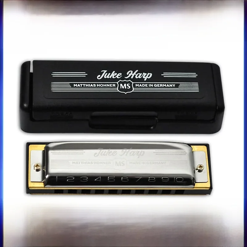 Губная гармошка Hohner Ten Hole Blues, модель Juke Harp, памятная серия, из полимерной смолы, универсальная, для начинающих исполнителей.
Губная гармошка Hohner Ten Hole Blues, модель Juke Harp, памятная серия, из полимерной смолы, универсальная, для начинающих исполнителей.