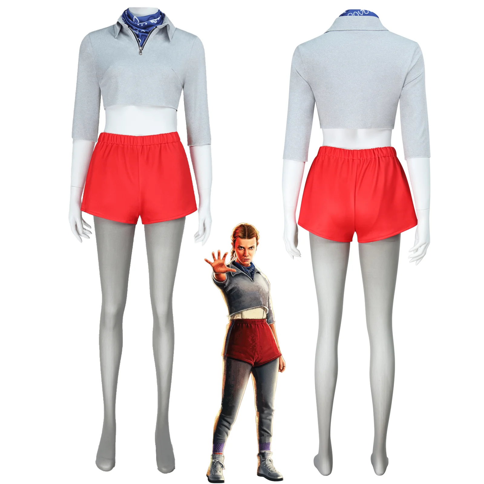 Eleven Cosplay Costumes El 80s Retro Sporty Set Hawkins Women Costume For Halloween Party Carnival Suit
Eleven Cosplay Costumes El 80s Retro Sporty Set Hawkins Women Costume For Halloween Party Carnival Suit