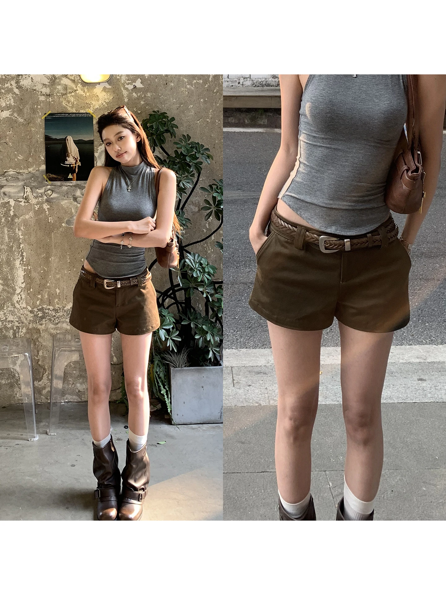 Low Waist Wide Leg Cotton orts Women's Summer Casual Pants American Sle Pure Cotton Outerwear by G Sle
Low Waist Wide Leg Cotton orts Women's Summer Casual Pants American Sle Pure Cotton Outerwear by G Sle