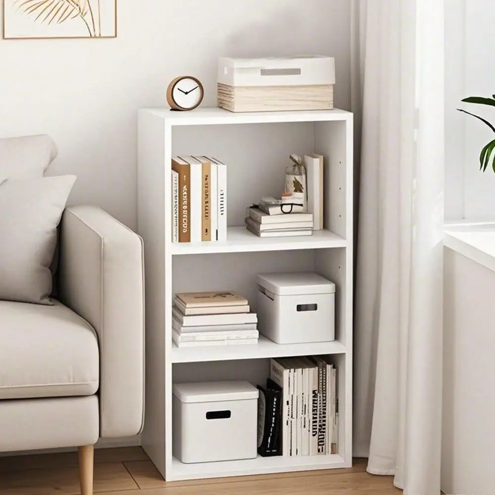 Tier Bookcase, Small Open Bookshelf, Wooden Storage Book Shelf With Adjustable Panels For Living Room, Home Office, Bedroom Whi
Tier Bookcase, Small Open Bookshelf, Wooden Storage Book Shelf With Adjustable Panels For Living Room, Home Office, Bedroom Whi