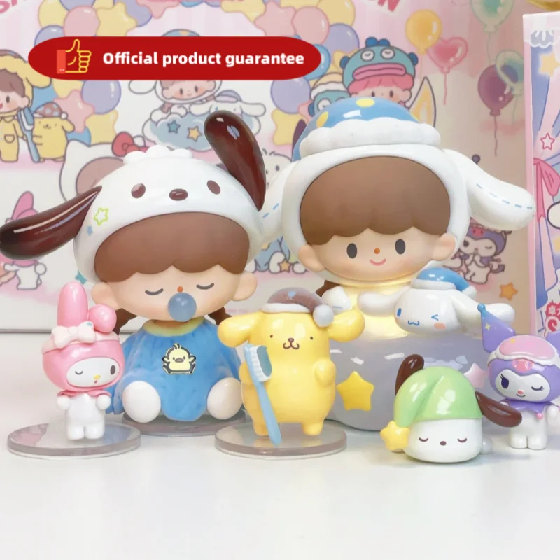 Новые оригинальные персонажи Zzoton X Sanrio, подготовка перед сном, серия слепая коробка, коллекционные модели Zzoton Mystery Box в подарок
Новые оригинальные персонажи Zzoton X Sanrio, подготовка перед сном, серия слепая коробка, коллекционные модели Zzoton Mystery Box в подарок