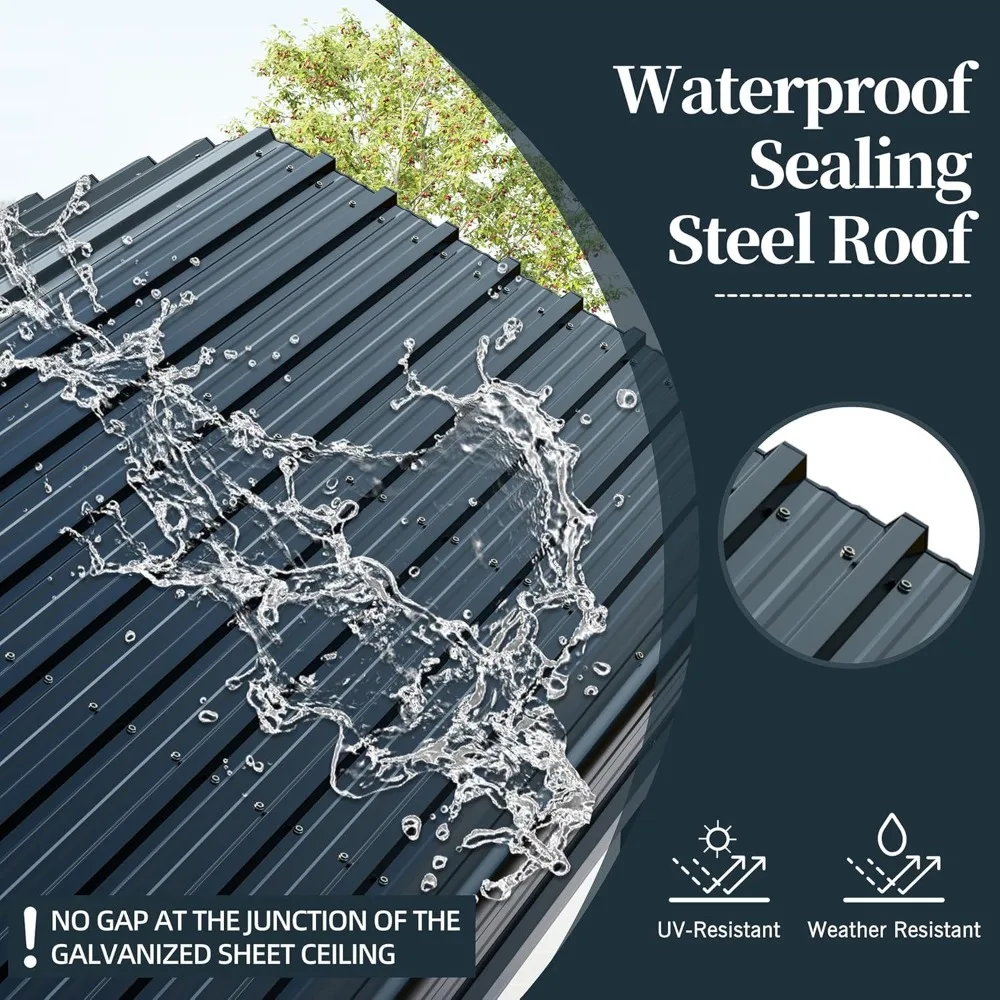 Metal Carport, Heavy Duty Metal Carport Canopy with Galvanized Steel Roof and Frame, Permanent Garage for Pickup, Bass Boat
Metal Carport, Heavy Duty Metal Carport Canopy with Galvanized Steel Roof and Frame, Permanent Garage for Pickup, Bass Boat