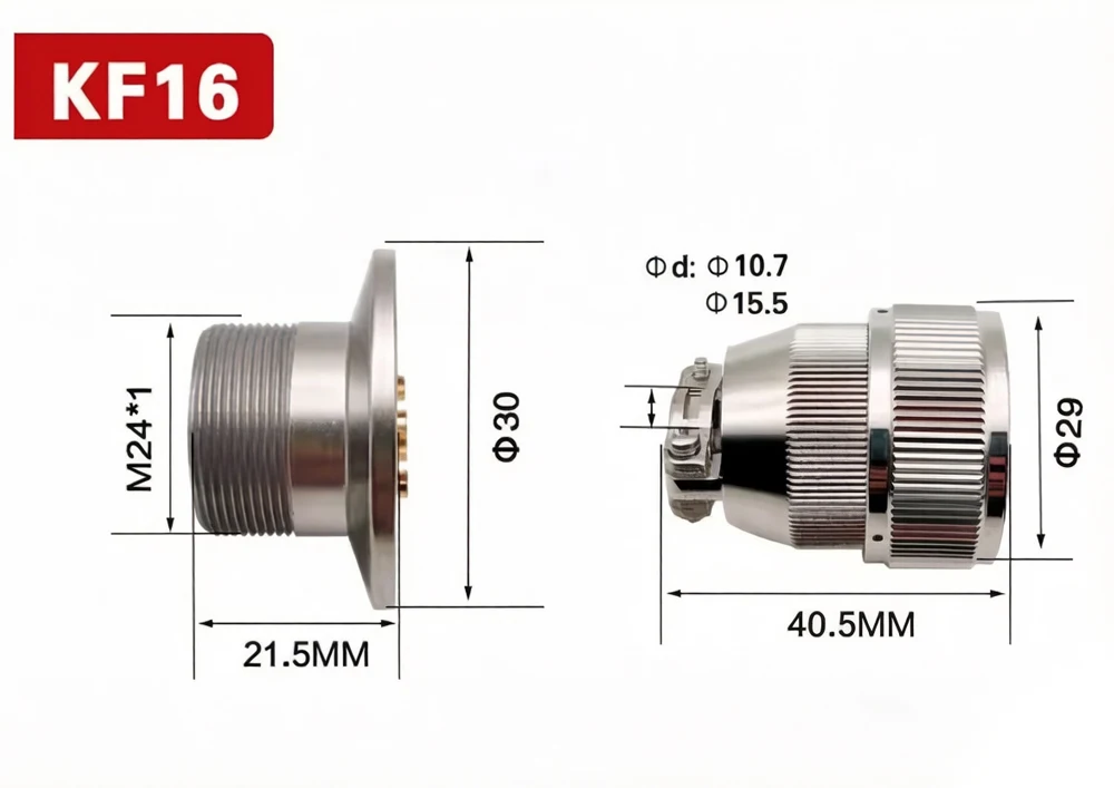 KF16/25/40 Vacuum Feedthrough Connector 304SS Glass-to-Metal Sealed Hermetic 12Pin Plug 200°C High Temp Resistance GTMS Air-tigh
KF16/25/40 Vacuum Feedthrough Connector 304SS Glass-to-Metal Sealed Hermetic 12Pin Plug 200°C High Temp Resistance GTMS Air-tigh