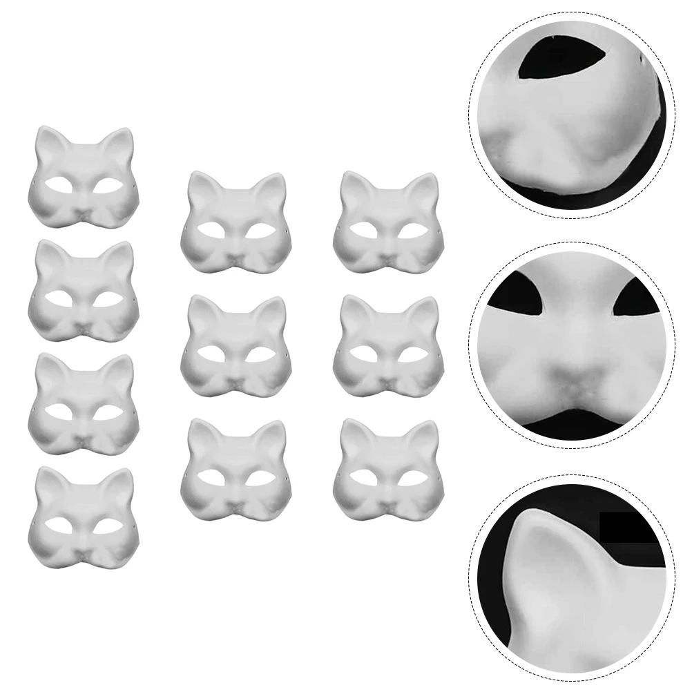10 Pcs Face Mask to Paint Pulp Blank Party Makeup Masks for Decorating Paper Masquerade
10 Pcs Face Mask to Paint Pulp Blank Party Makeup Masks for Decorating Paper Masquerade