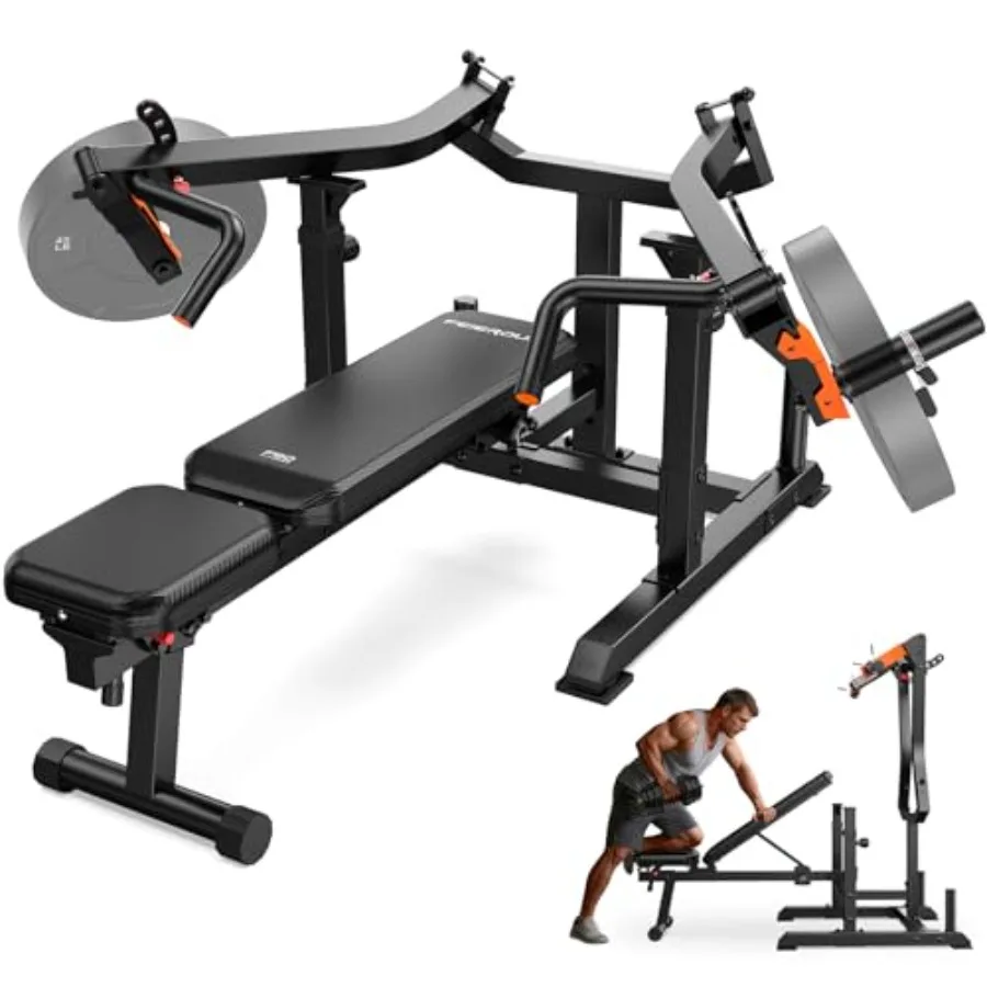 Chest Press Bench with Independent Arms for Home Gym Use, Steel Frame in Black, 1250LB Capacity and Smooth Adjustable Resistanc
Chest Press Bench with Independent Arms for Home Gym Use, Steel Frame in Black, 1250LB Capacity and Smooth Adjustable Resistanc