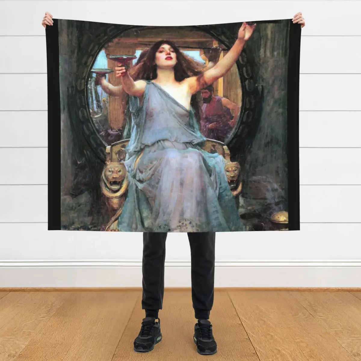 Circe offering the cup to Odysseus - John William Waterhouse Throw Blanket for babies Cute Plaid manga Blankets 
Circe offering the cup to Odysseus - John William Waterhouse Throw Blanket for babies Cute Plaid manga Blankets