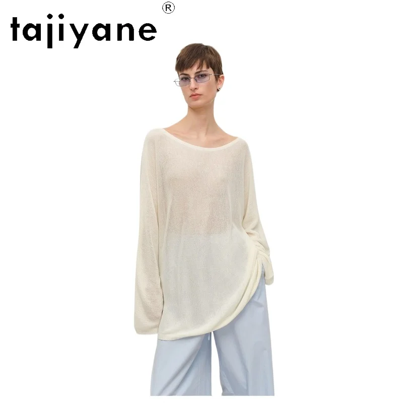 TAJIYANE Women T Shirts Loose Long Sleeve Tops T Shirt Sloping Shoulders Tops for Woman Clothes Thin Лонгслив Женский Knitwear
TAJIYANE Women T Shirts Loose Long Sleeve Tops T Shirt Sloping Shoulders Tops for Woman Clothes Thin Лонгслив Женский Knitwear