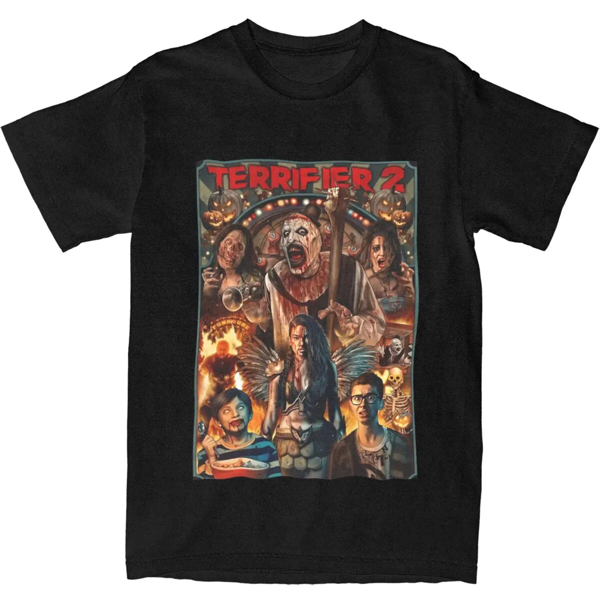 Men Women T Shirt Terrifier Art The Clown Horror Movie T Shirts Trending Poster Summer Tee Shirt Casual Cotton Tops Plus Size
Men Women T Shirt Terrifier Art The Clown Horror Movie T Shirts Trending Poster Summer Tee Shirt Casual Cotton Tops Plus Size