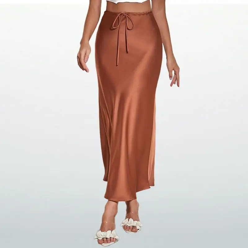 Satin High Waist Skirt Women's Mid-Thigh Semi-Formal Skirt Comfortable Fit Spring Summer Autumn Fashionable Skirt
Satin High Waist Skirt Women's Mid-Thigh Semi-Formal Skirt Comfortable Fit Spring Summer Autumn Fashionable Skirt