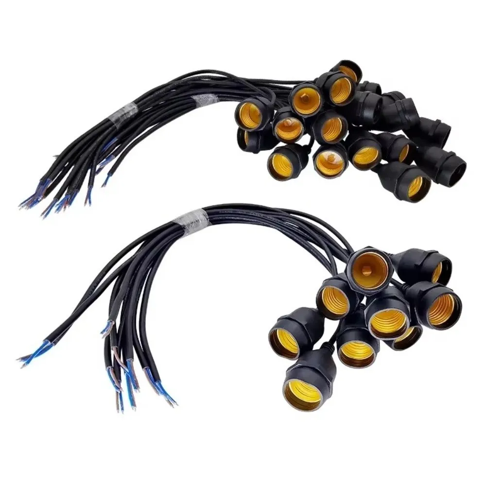 Universal E27 Lamp Holder Copper Screw Thread PVC Wire Lamp Base Flame Retardant Waterproof Decorative Lamp Holder Outdoor Use
Universal E27 Lamp Holder Copper Screw Thread PVC Wire Lamp Base Flame Retardant Waterproof Decorative Lamp Holder Outdoor Use