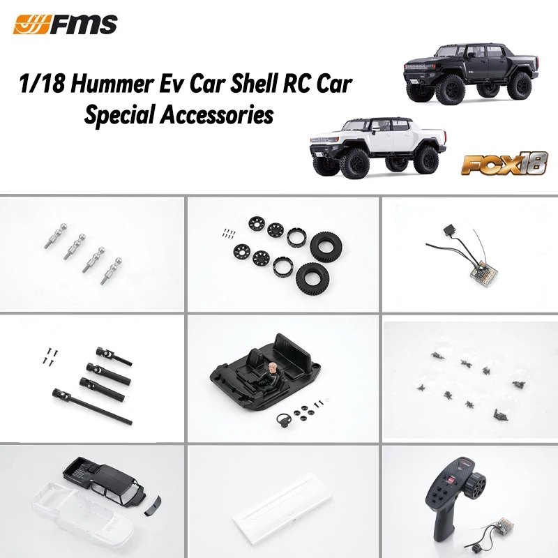 FMS FCX18 Hummer 1/18 Ev автомобильный корпус RC автомобиль специальные аксессуары коллекция 2
FMS FCX18 Hummer 1/18 Ev автомобильный корпус RC автомобиль специальные аксессуары коллекция 2