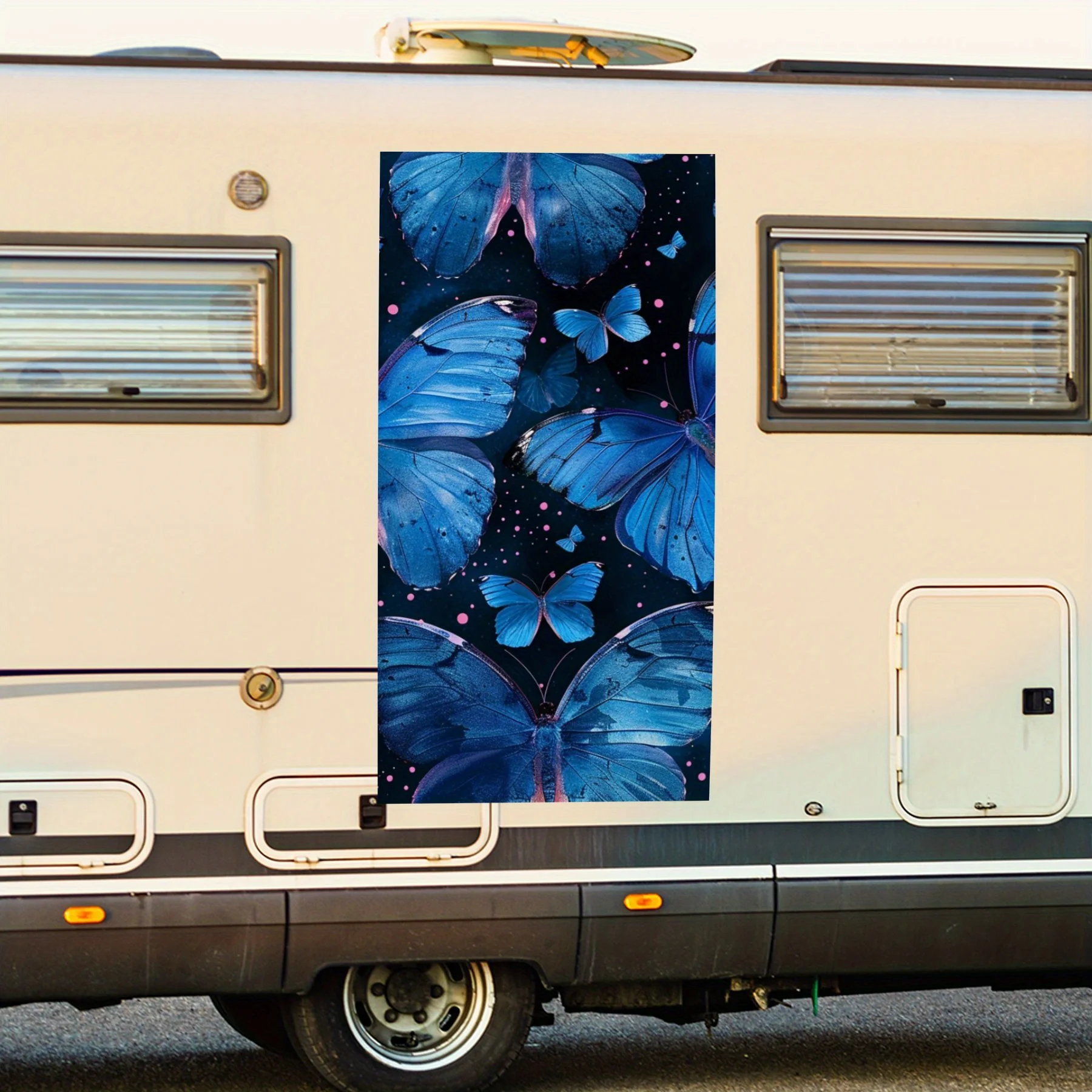 Виниловая наклейка Mystic Blue Butterflies для двери автомобиля на колесах, водонепроницаемые самоклеящиеся виниловые наклейки, декоративная защита Autom 
Виниловая наклейка Mystic Blue Butterflies для двери автомобиля на колесах, водонепроницаемые самоклеящиеся виниловые наклейки, декоративная защита Autom