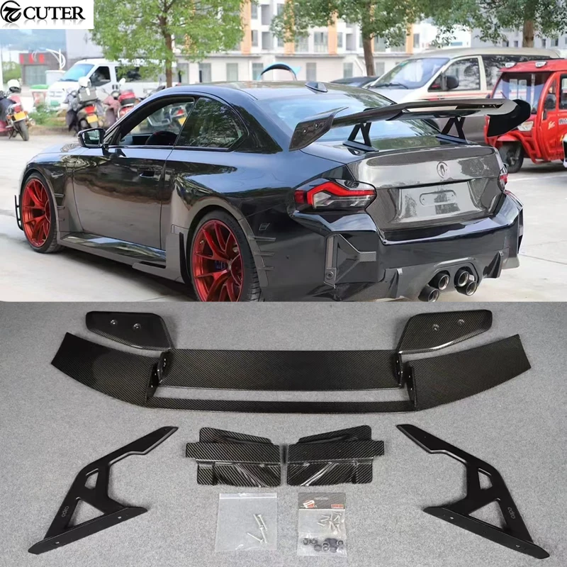 G87 M2 G80 M4 F82 M4 F87 M2 Dry Carbon Fiber Rear Spoiler Wing for Bmw G87 M2 Car Body Kit
G87 M2 G80 M4 F82 M4 F87 M2 Dry Carbon Fiber Rear Spoiler Wing for Bmw G87 M2 Car Body Kit
