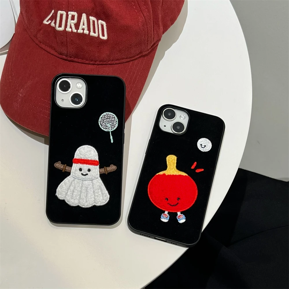 New winter products cute Plush embroidery badminton Case for iPhone 16 15 Phone Cover 14 13 Pro MAX Hard Shockproof Back Funda
New winter products cute Plush embroidery badminton Case for iPhone 16 15 Phone Cover 14 13 Pro MAX Hard Shockproof Back Funda