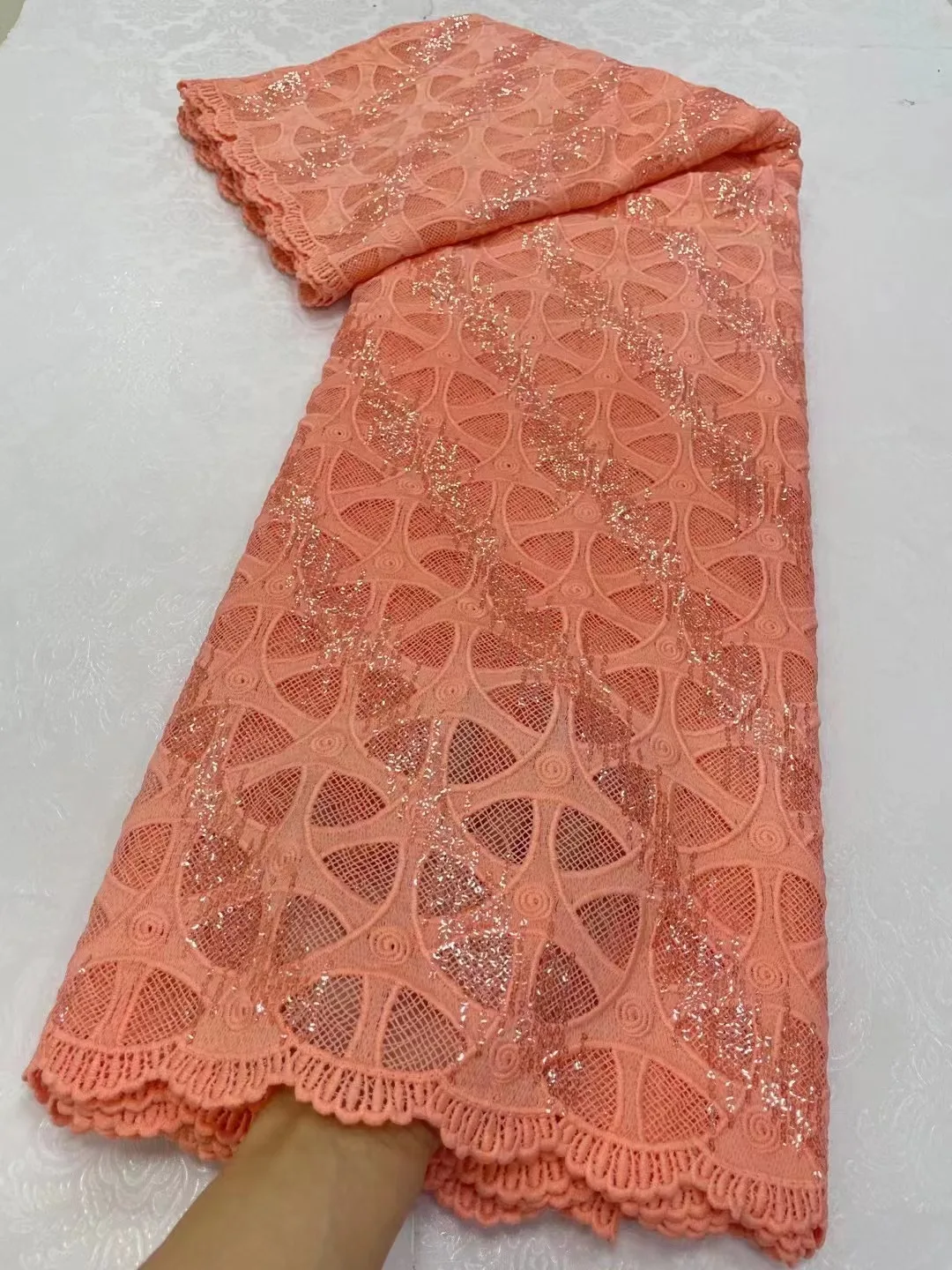 African Nigerian Milk Silk Cord Lace Fabric, Sequins Lace Fabric, French Lace Fabric for Nigerian Wedding Party
African Nigerian Milk Silk Cord Lace Fabric, Sequins Lace Fabric, French Lace Fabric for Nigerian Wedding Party
