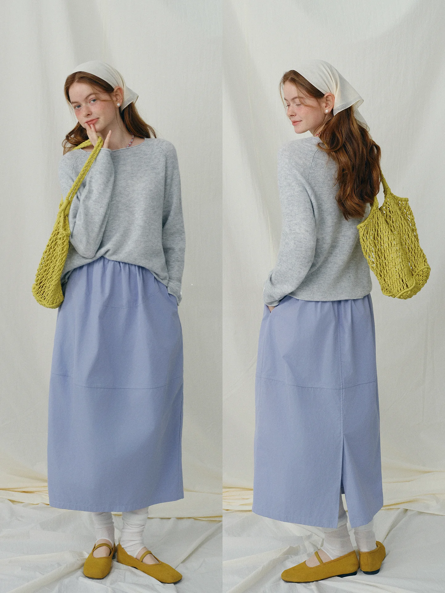 Rina Berry Blue Flower Bud Casual Loose Fit Pure Color Vintage Versatile Midi Skirt Spring Season Women's Faion
Rina Berry Blue Flower Bud Casual Loose Fit Pure Color Vintage Versatile Midi Skirt Spring Season Women's Faion