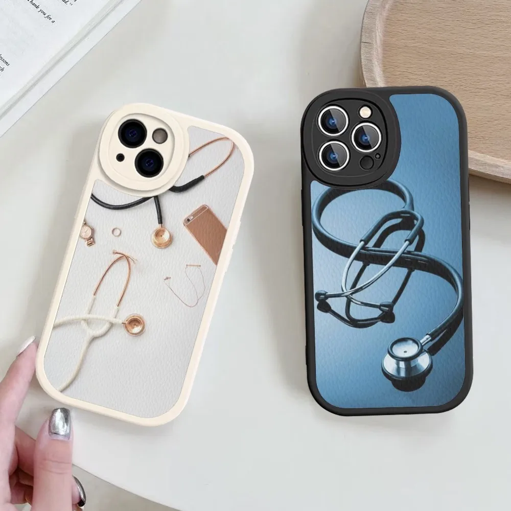 Medical Medicine stethoscope Phone Case Hard Leather For iPhone 15 14 13 12 Mini 11 14 Pro Max Xs X Xr 7 8 Plus Fundas
Medical Medicine stethoscope Phone Case Hard Leather For iPhone 15 14 13 12 Mini 11 14 Pro Max Xs X Xr 7 8 Plus Fundas