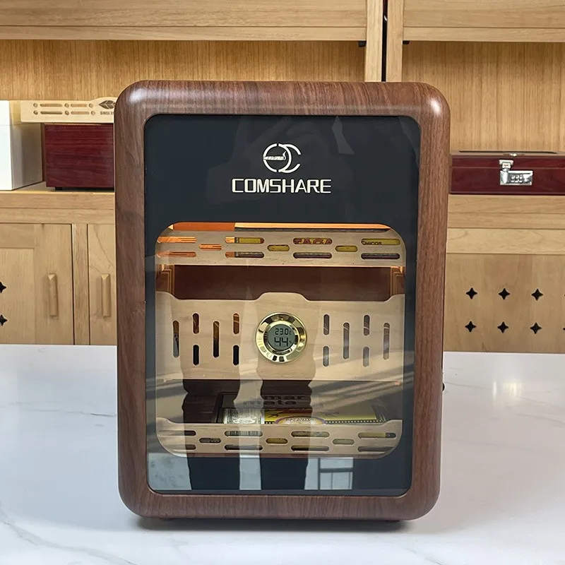 Pine Wood Cigar Humidor Large Capacity Humidor Cabinet Portable Luxury 3 Layers Cigar Storage Box with LED Smoking Accessories
Pine Wood Cigar Humidor Large Capacity Humidor Cabinet Portable Luxury 3 Layers Cigar Storage Box with LED Smoking Accessories