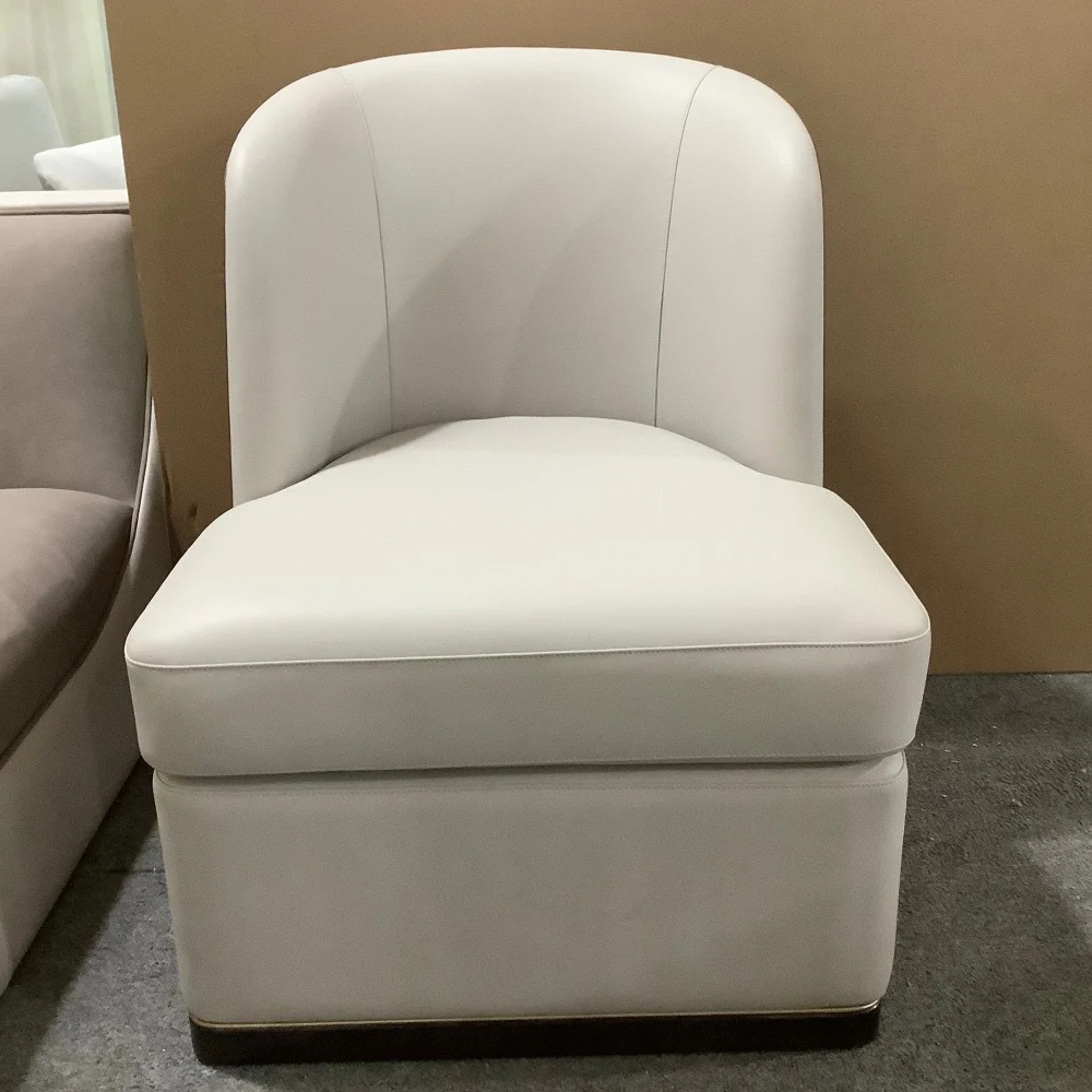* Luxury Modern Leather Leisure Chair Armless Lounge Sofa Chair for Full-Space Custom Furniture for Villa Factory Direct
* Luxury Modern Leather Leisure Chair Armless Lounge Sofa Chair for Full-Space Custom Furniture for Villa Factory Direct