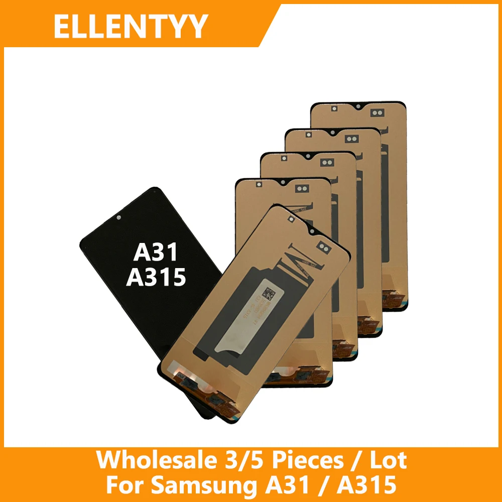 Оптовая продажа, 3/5 шт./лот, высокое качество для Samsung A31 A315, ЖК-дисплей с сенсорным дигитайзером A315F/DS A315G A315N
Оптовая продажа, 3/5 шт./лот, высокое качество для Samsung A31 A315, ЖК-дисплей с сенсорным дигитайзером A315F/DS A315G A315N