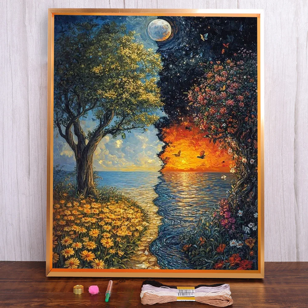 Fantasy Landscape Printed Canvas 11CT Cross Stitch Embroidery Complete Kit Handicraft Hobby Sewing Handmade Needle Design Gift
Fantasy Landscape Printed Canvas 11CT Cross Stitch Embroidery Complete Kit Handicraft Hobby Sewing Handmade Needle Design Gift