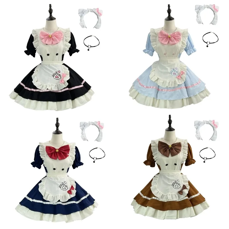 Sweet Cute Cat Lolita Maid Dress Costumes Cosplay Girls Woman Kawaii Waitress Uniform Party Stage Anime Fairy Princess Dress
Sweet Cute Cat Lolita Maid Dress Costumes Cosplay Girls Woman Kawaii Waitress Uniform Party Stage Anime Fairy Princess Dress