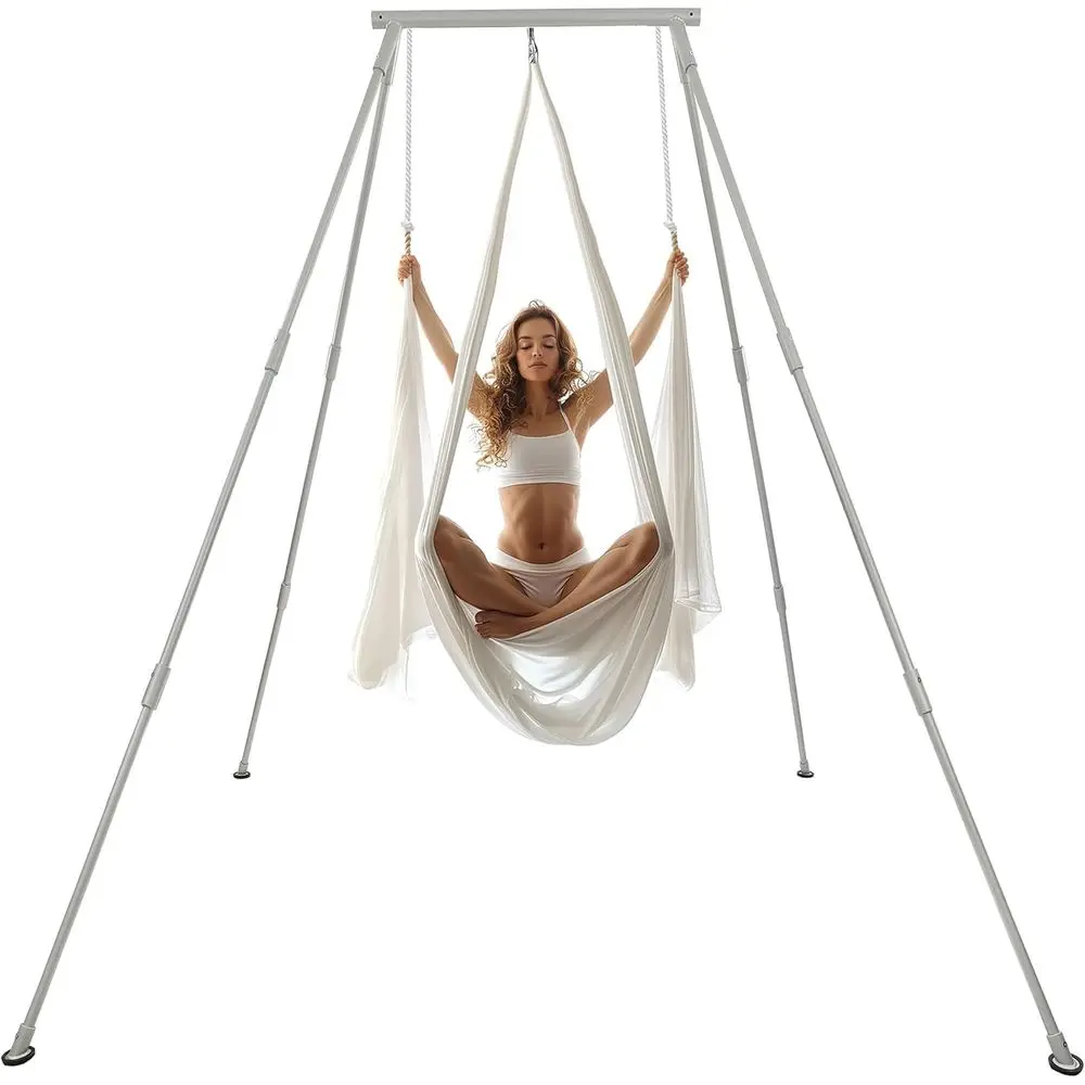 Adjustable Aerial Yoga Stand for Indoor/Outdoor Use, Supports Up to 550lbs
Adjustable Aerial Yoga Stand for Indoor/Outdoor Use, Supports Up to 550lbs