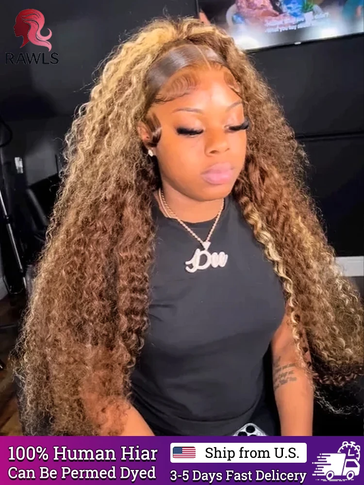 P427 Curly Highlight Wig Human Hair HD Lace Frontal 200 Density Preplucked 13x4 Wigs 100% Human Hair Deep Wave For Black Women
P427 Curly Highlight Wig Human Hair HD Lace Frontal 200 Density Preplucked 13x4 Wigs 100% Human Hair Deep Wave For Black Women