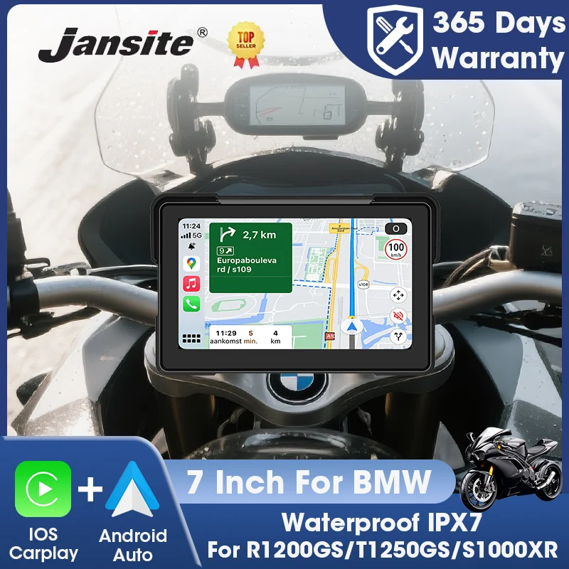 Навигационная система Jansite 7.0 дюймов для мотоциклов BMW R1200GS, R1250GS, S1000XR с GPS, беспроводным CarPlay и Android Auto для WonderWheel
Навигационная система Jansite 7.0 дюймов для мотоциклов BMW R1200GS, R1250GS, S1000XR с GPS, беспроводным CarPlay и Android Auto для WonderWheel