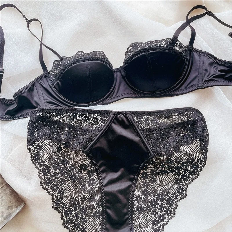 Hot Sale Elegant Sexy Lace Bra Set Underwire Push Up Minimizer Anti Sagging Full Figure Big Breast Women Wedding Lingerie 32-38
Hot Sale Elegant Sexy Lace Bra Set Underwire Push Up Minimizer Anti Sagging Full Figure Big Breast Women Wedding Lingerie 32-38