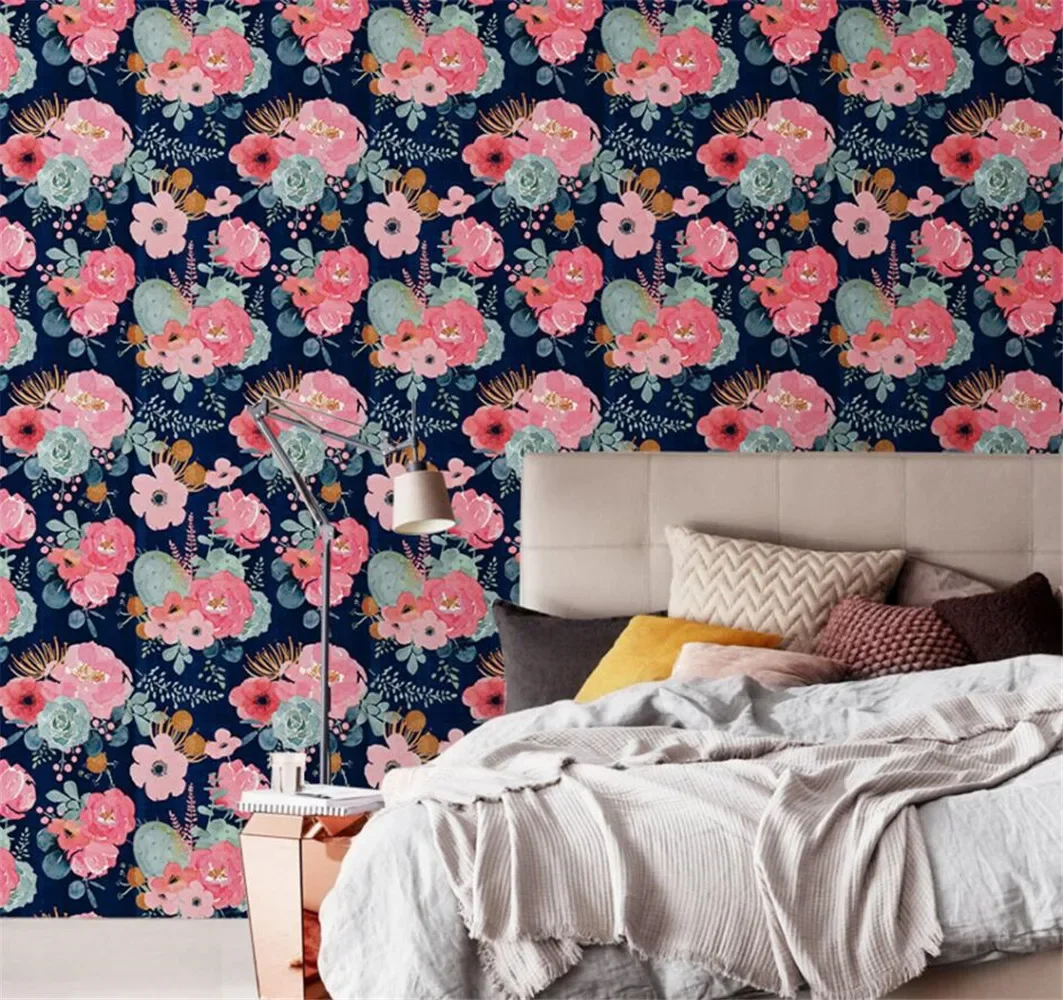 Обои с черными цветами на заказ для гостиной, спальни, фона за телевизором, винтажные цветочные обои-фрески, наклейки для домашнего декора
Обои с черными цветами на заказ для гостиной, спальни, фона за телевизором, винтажные цветочные обои-фрески, наклейки для домашнего декора