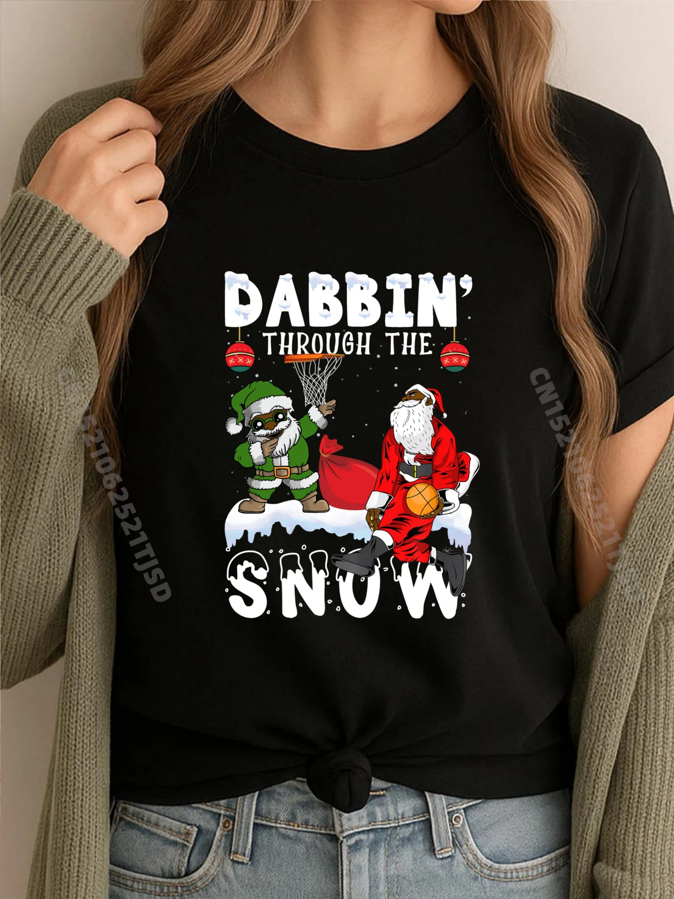 Черные афроамериканские баскетбольные рождественские пижамы Санта-Клауса, футболки для женщин и взрослых, мужская футболка, классическая 
Черные афроамериканские баскетбольные рождественские пижамы Санта-Клауса, футболки для женщин и взрослых, мужская футболка, классическая