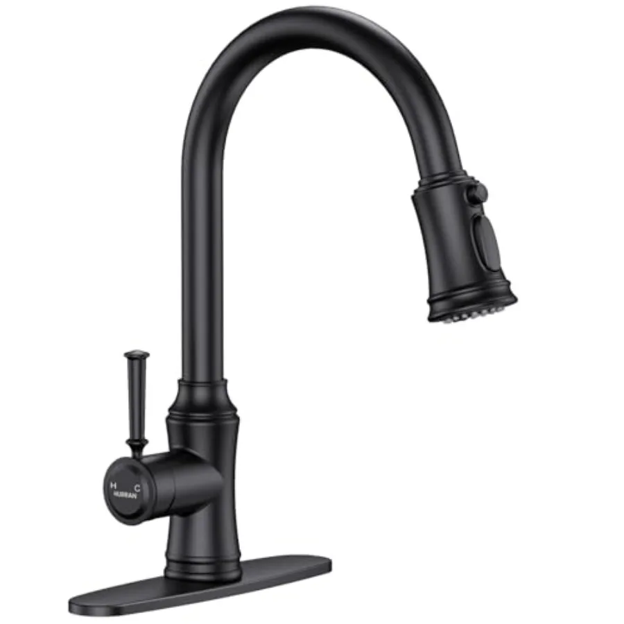 Kitchen Faucet with Pull Down Sprayer Single Handle High Arc Utility Sink Faucet with Deck Suitable for bar for Kitchen Sink La
Kitchen Faucet with Pull Down Sprayer Single Handle High Arc Utility Sink Faucet with Deck Suitable for bar for Kitchen Sink La
