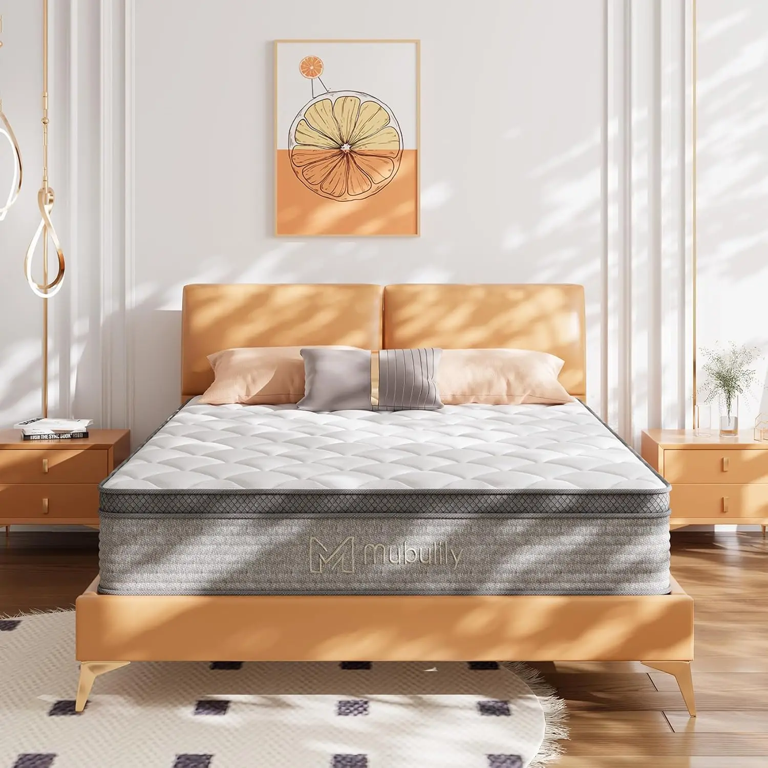 Queen Mattress,10 Inch Gel Memory Foam and Innerspring Hybrid Mattress in a Box with Individual Pocket Spring for Motion Isolati
Queen Mattress,10 Inch Gel Memory Foam and Innerspring Hybrid Mattress in a Box with Individual Pocket Spring for Motion Isolati