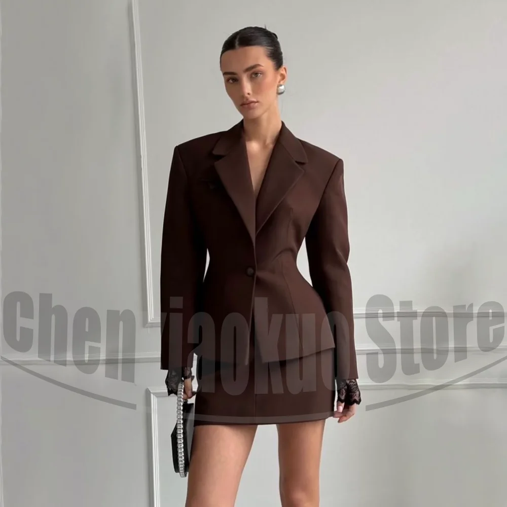 Chic Women Skirt Suit Set 2 Piece Fashion One Button Wear Blazer and Mini Skirt Formal Office Work Daily Party Lady Outfit
Chic Women Skirt Suit Set 2 Piece Fashion One Button Wear Blazer and Mini Skirt Formal Office Work Daily Party Lady Outfit