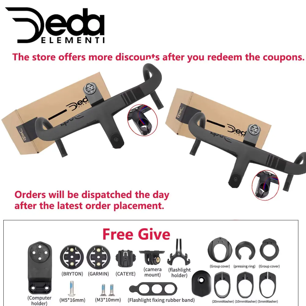 DEDA ALANERA RS New Paint T1000 Carbon Road Handlebar Integrated Carbon Handlebar Internal cable 28.6mm Steer With Spacers
DEDA ALANERA RS New Paint T1000 Carbon Road Handlebar Integrated Carbon Handlebar Internal cable 28.6mm Steer With Spacers
