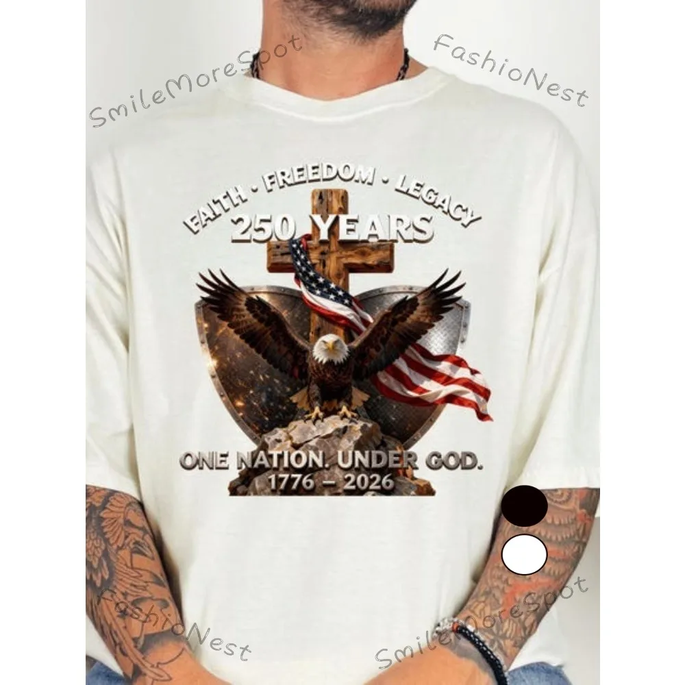 Built on Faith 250 Years Shirt, One Nation Under God Patriotic Eagle Cross Shirt, 1776 2026 America Faith Tee, 4th Tshirt Sizes S to XXXL Funny 100% Cotton Short Sleeve Round Neck, Casual Loose Fit Unisex Tee Patriotic Shirt, Independence Day Shirt
Built on Faith 250 Years Shirt, One Nation Under God Patriotic Eagle Cross Shirt, 1776 2026 America Faith Tee, 4th Tshirt Sizes S to XXXL Funny 100% Cotton Short Sleeve Round Neck, Casual Loose Fit Unisex Tee Patriotic Shirt, Independence Day Shirt