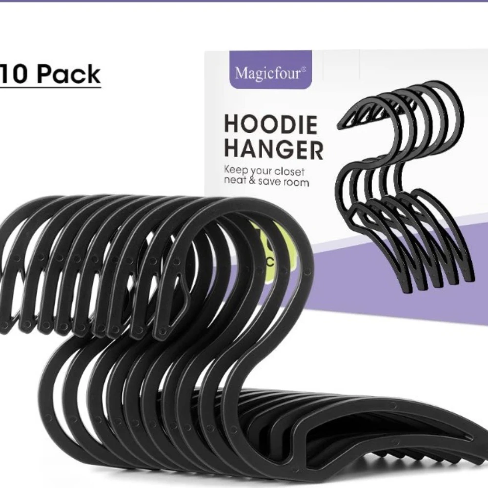 10pcs Travel or Business Trip Portable Hanger Hoodie Hangers S-shaped Plastic Hook Rack with Clothes Hanger Hoodie Storage Rack
10pcs Travel or Business Trip Portable Hanger Hoodie Hangers S-shaped Plastic Hook Rack with Clothes Hanger Hoodie Storage Rack
