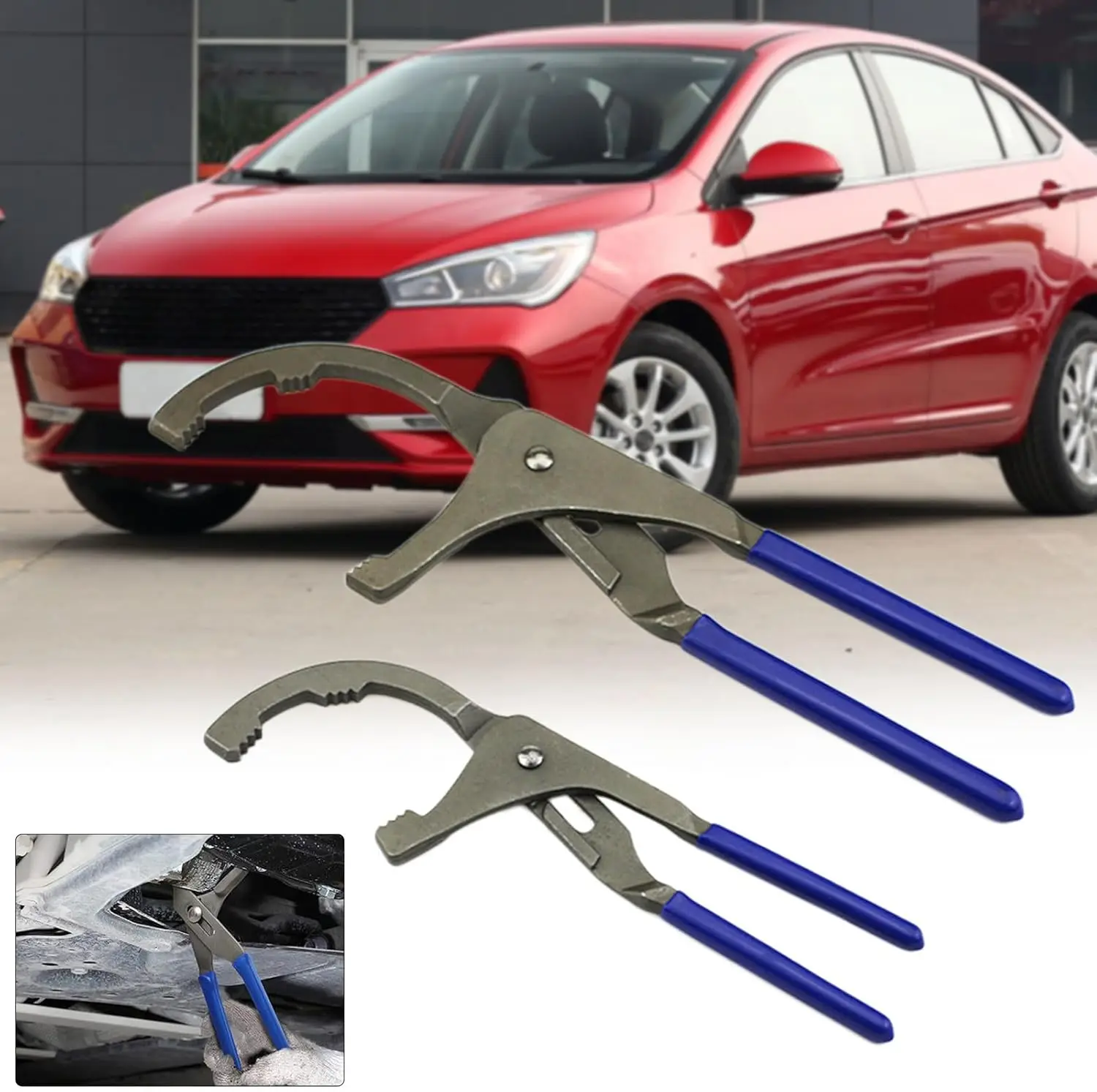 9'' 12" Adjustable Oil Filter Removal Pliers 45#Steel Serrated Jaw Ratcheting Oil Filter Wrench Auto Truck Motorcycle Used
9'' 12" Adjustable Oil Filter Removal Pliers 45#Steel Serrated Jaw Ratcheting Oil Filter Wrench Auto Truck Motorcycle Used