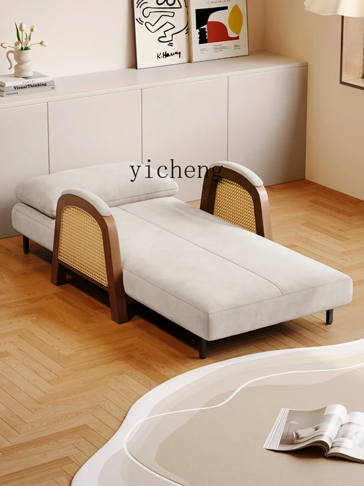 V7 solid wood rattan grid foldable dual-purpose multi-functional living room balcony single double sofa bed
V7 solid wood rattan grid foldable dual-purpose multi-functional living room balcony single double sofa bed