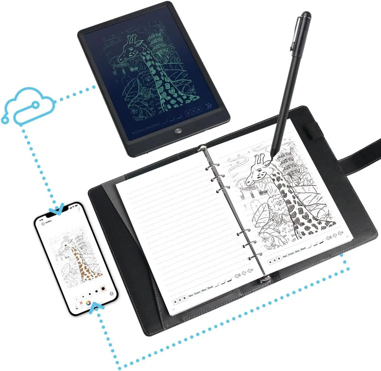 Smart Pen & Notebook Set: Convert Handwriting to Digital Text, Sync to Phone Instantly
Smart Pen & Notebook Set: Convert Handwriting to Digital Text, Sync to Phone Instantly