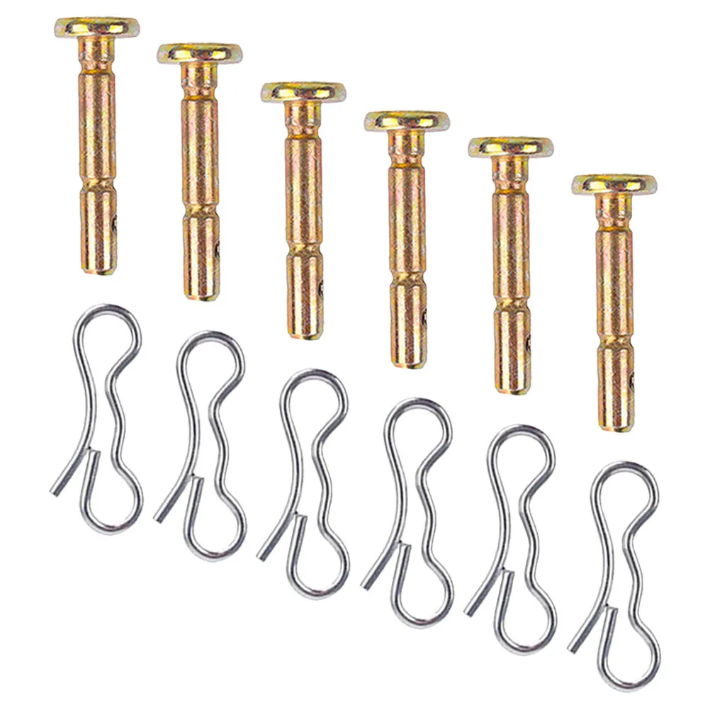 6Sets Stainless Steel Shear Pins and Cotter Pins for Reliable Replacement Parts Compact Lightweight Storage Friendly
6Sets Stainless Steel Shear Pins and Cotter Pins for Reliable Replacement Parts Compact Lightweight Storage Friendly