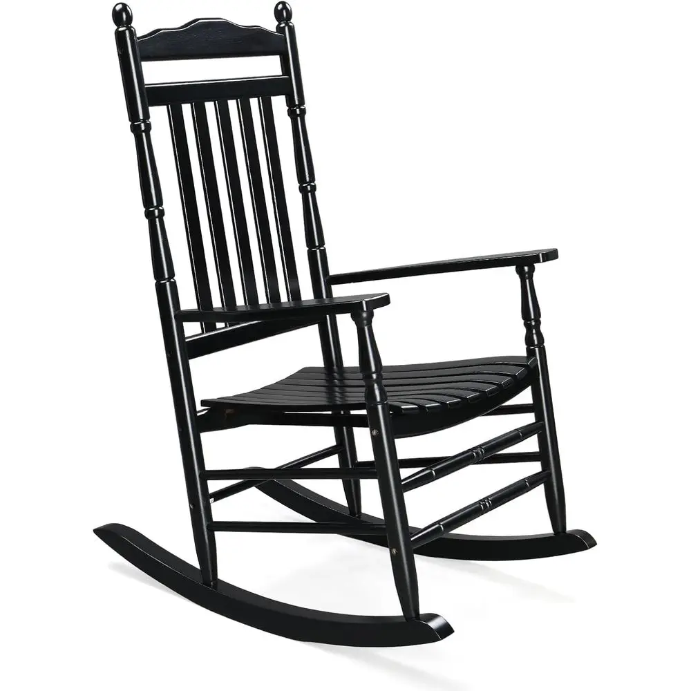 Wooden Rocking Chair, Outdoor Chair with 450 lbs Support, Relaxing Rocker with Solid Wood High Back Seat Reclining Seat or Deck,
Wooden Rocking Chair, Outdoor Chair with 450 lbs Support, Relaxing Rocker with Solid Wood High Back Seat Reclining Seat or Deck,