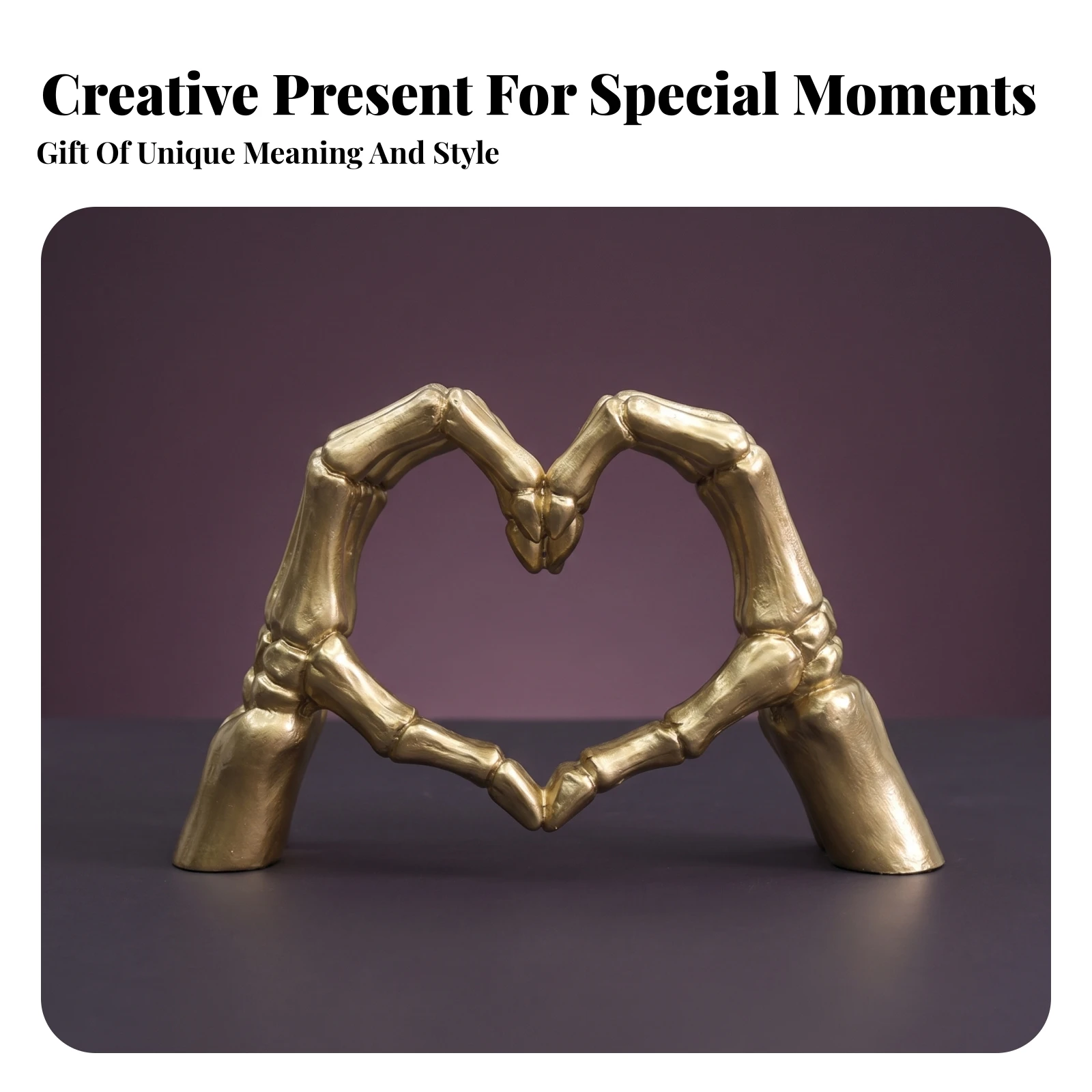 Skeletal Hands Heart Decor Glossy Heart Hands Skeleton Bone Hand Sculpture 3D Resin Skeleton Statue Detailed Craftsmanship
Skeletal Hands Heart Decor Glossy Heart Hands Skeleton Bone Hand Sculpture 3D Resin Skeleton Statue Detailed Craftsmanship