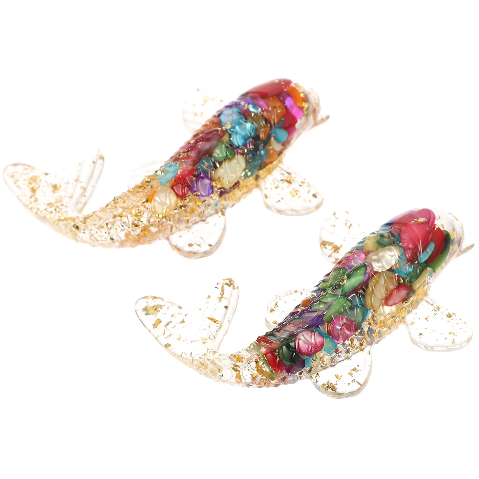 2pcs Koi Fish Ornaments Colorful Crystal Decor Mini Figurines Desk Stable Home Resin Epoxy Table Decoration Gifts
2pcs Koi Fish Ornaments Colorful Crystal Decor Mini Figurines Desk Stable Home Resin Epoxy Table Decoration Gifts